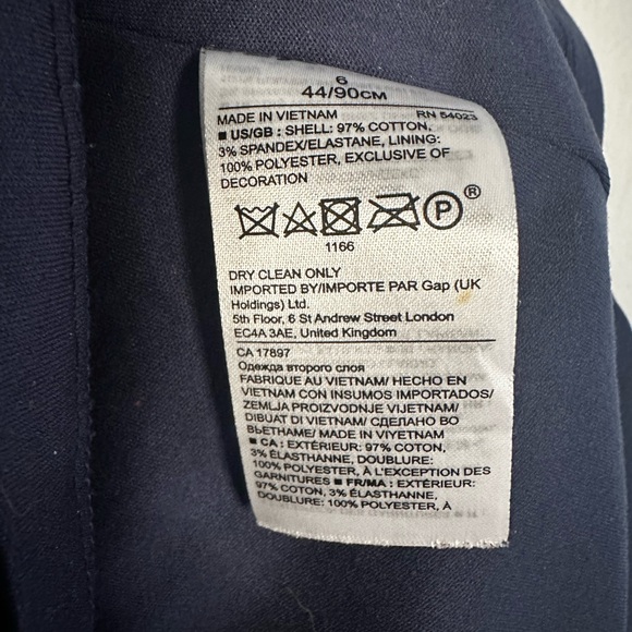 Banana Republic Blue Chambray Denim Dress Short Sleeve Fringe A Line Preppy - Picture 8 of 9